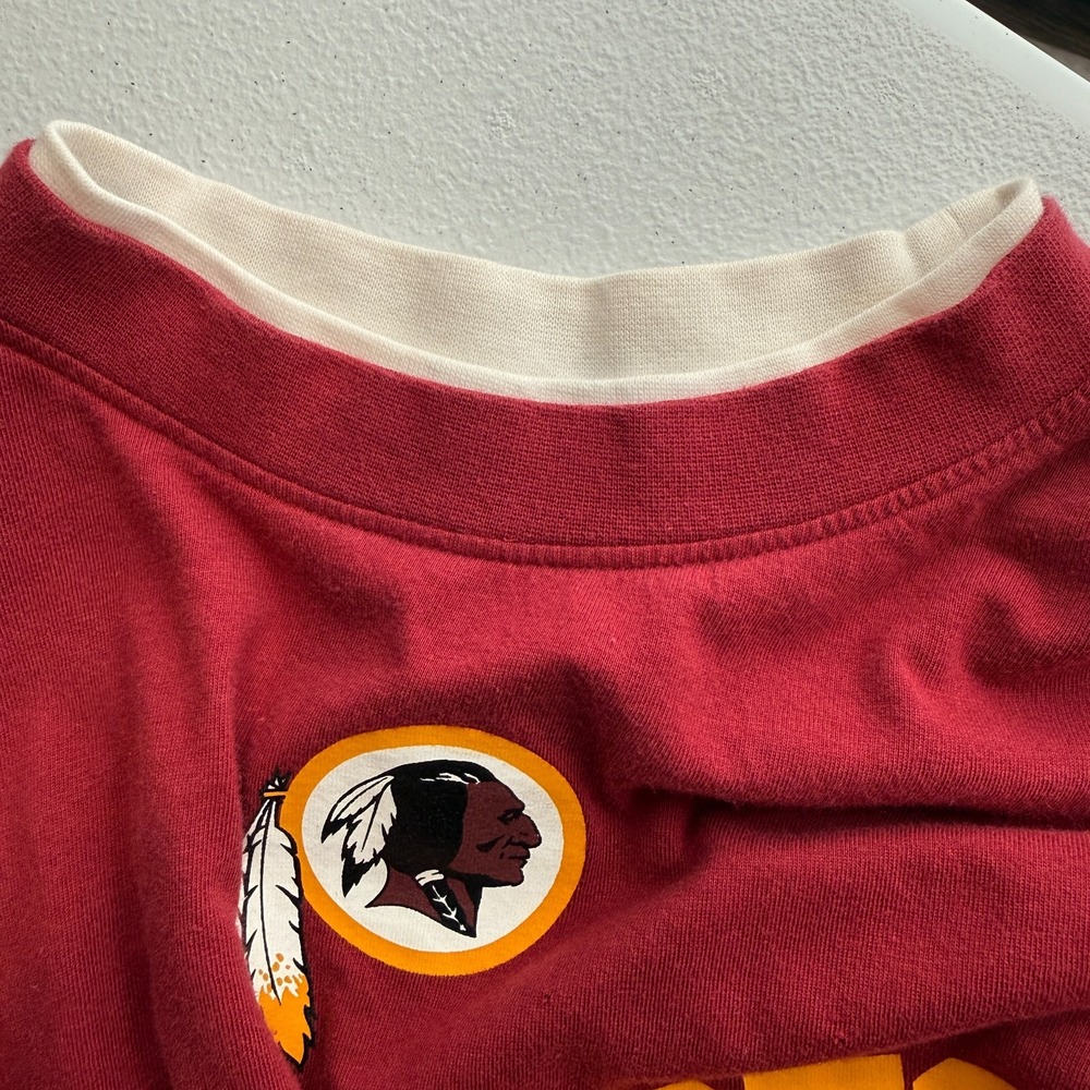 VTG Y2K Reebok NFL‎ Washington Redskins Mens Small Shirt Maroon Layered Tee - Picture 16 of 16